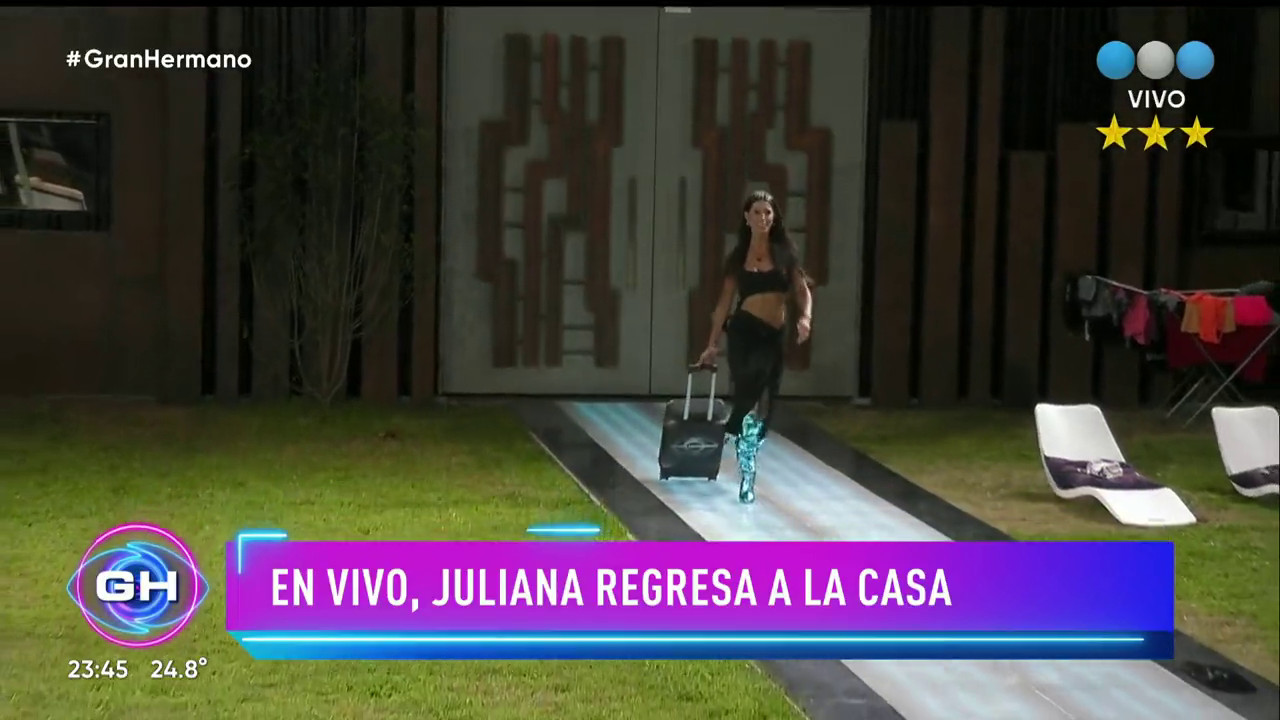 Juliana Díaz volvió a la casa de Gran Hermano 2022